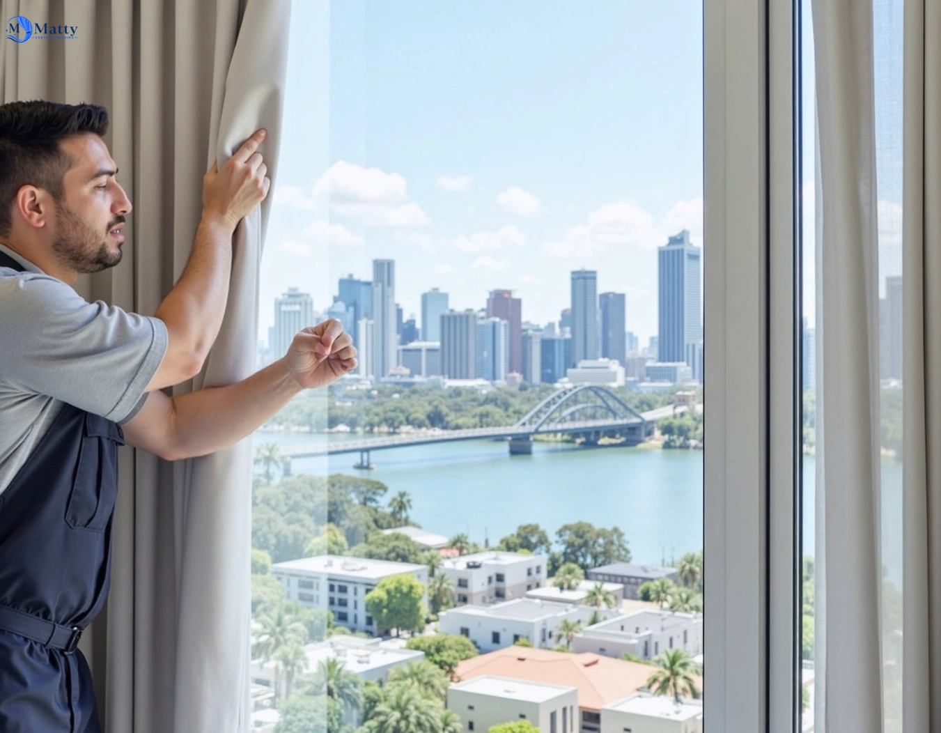 Professional curtain steam cleaning service mount-waverley-vic QLD by Matty Curtain Cleaning