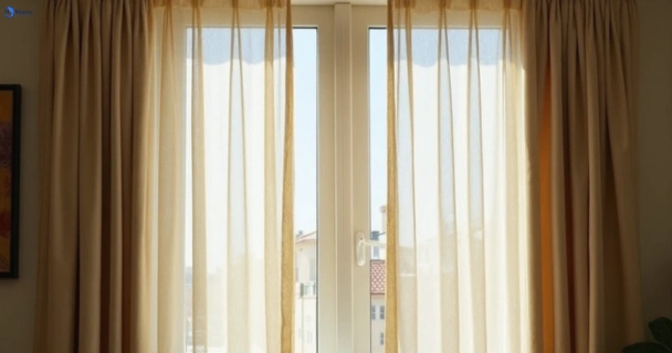 Dusty and dull curtains in mount-waverley-vic before steam cleaning